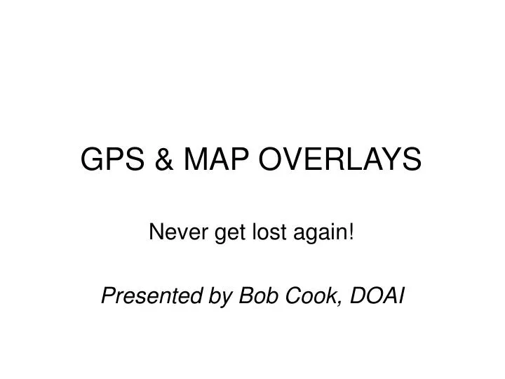 gps map overlays