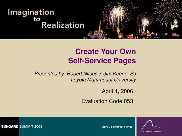 create your own self service pages