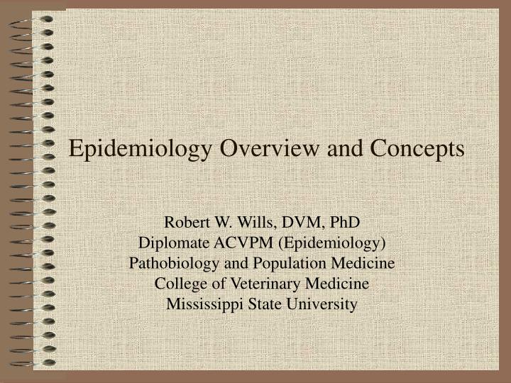 epidemiology overview and concepts