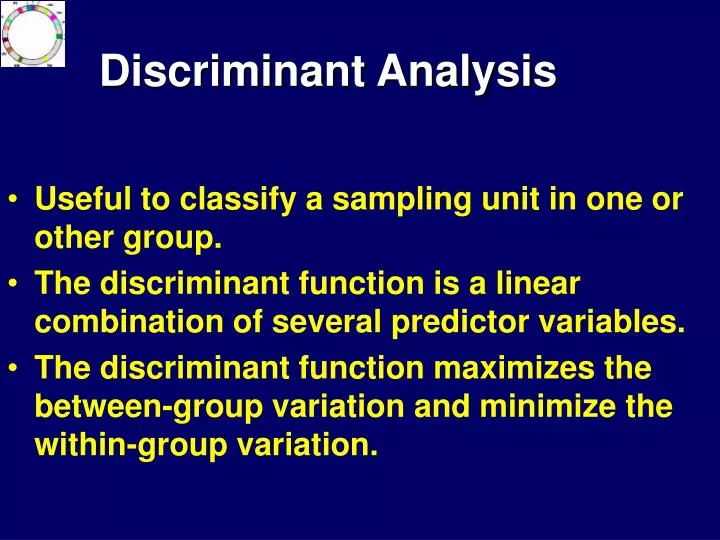 discriminant analysis