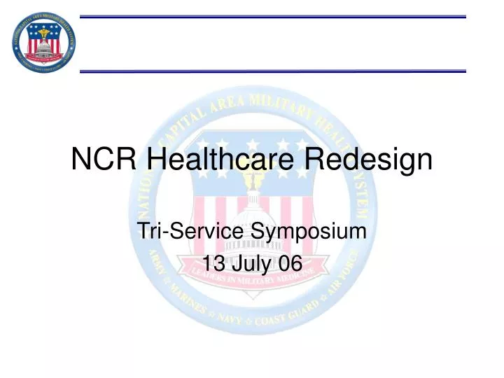 ncr healthcare redesign