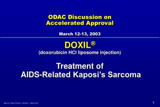 ODAC Discussion on Accelerated Approval March 12-13, 2003