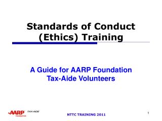 Standards of Conduct (Ethics) Training