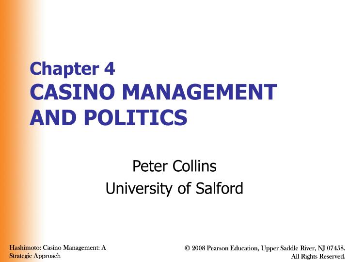chapter 4 casino management and politics