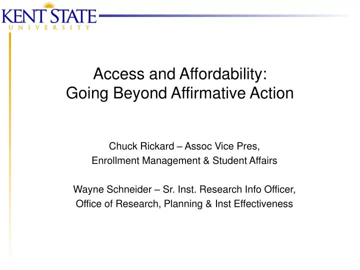 access and affordability going beyond affirmative action