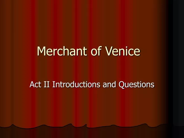 merchant of venice