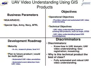 UAV Video Understanding Using GIS Products