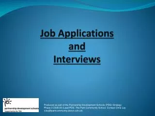 Job Applications and Interviews