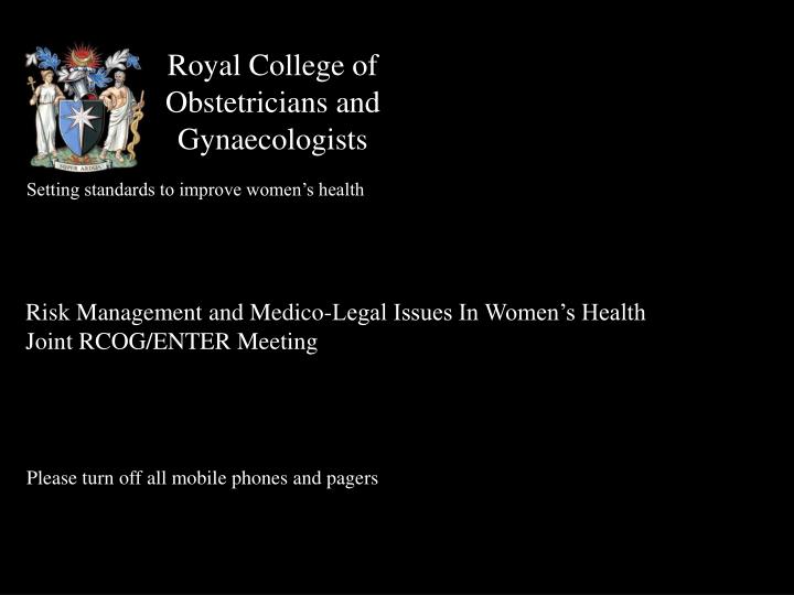 royal college of obstetricians and gynaecologists