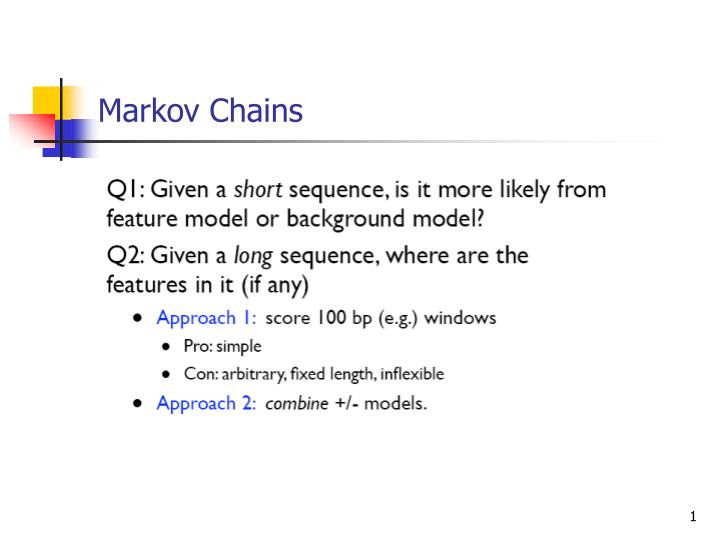 markov chains