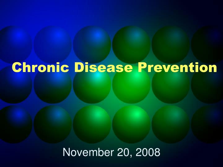 chronic disease prevention