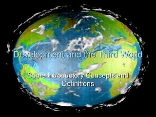 Development and the Third World