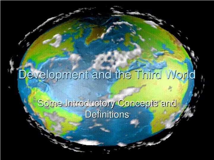 development and the third world