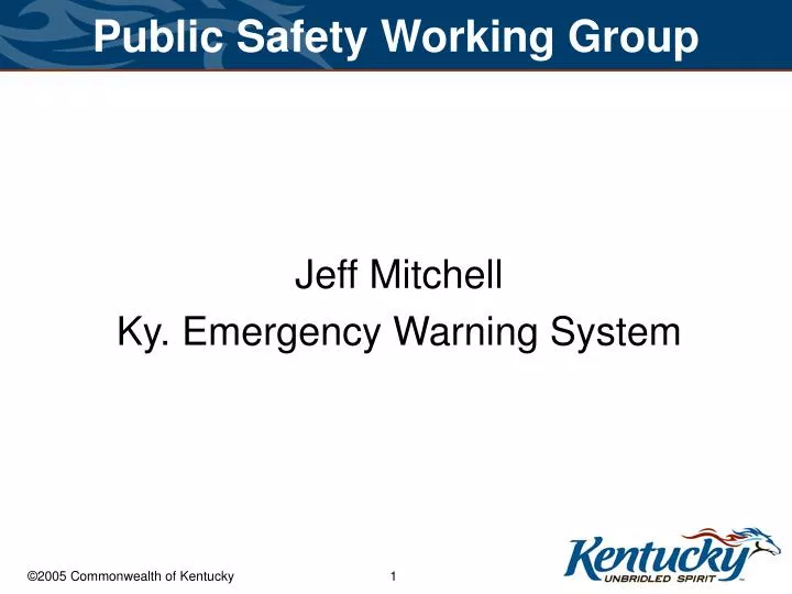 public safety working group
