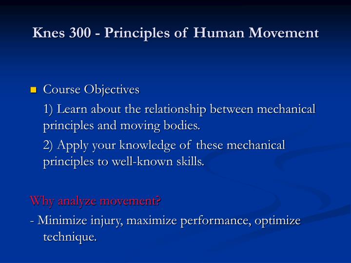 knes 300 principles of human movement