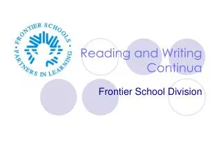 Reading and Writing Continua