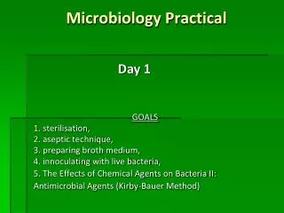 Microbiology Practical
