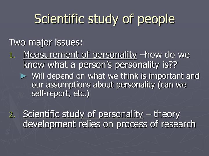 scientific study of people
