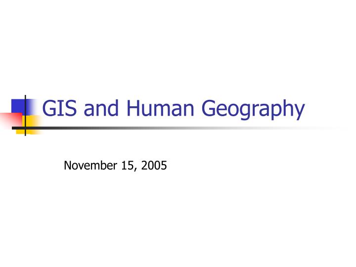 gis and human geography