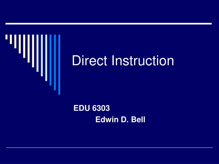 direct instruction