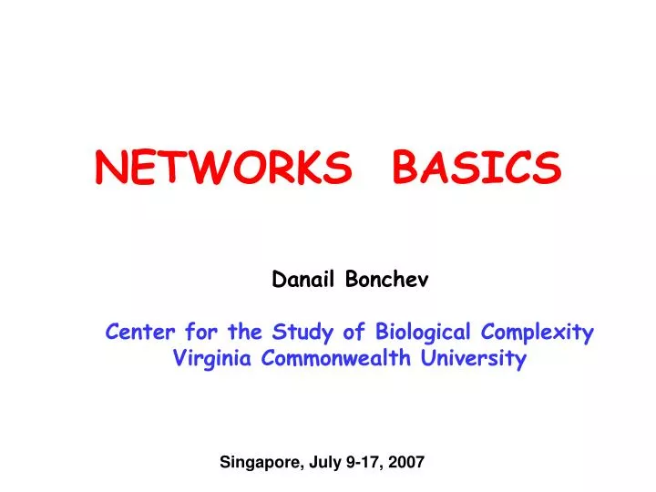 networks basics