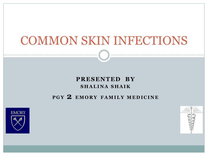 common skin infections