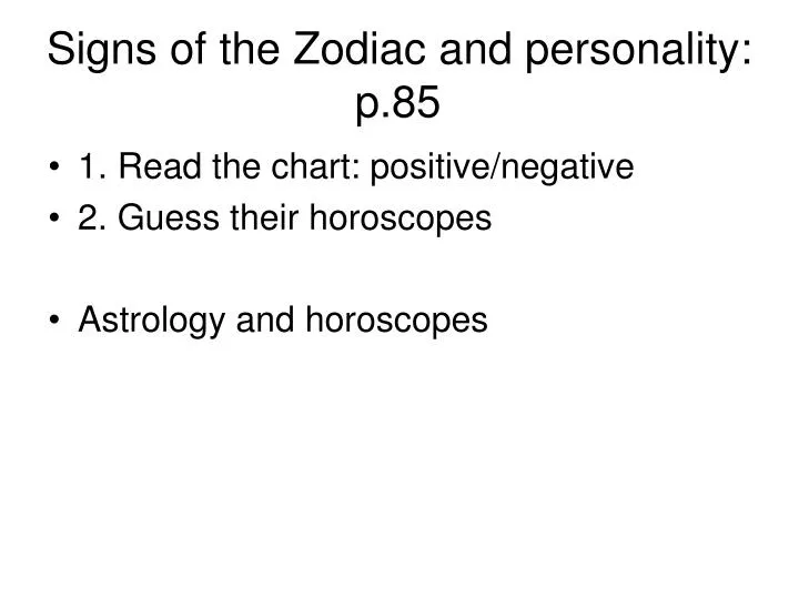signs of the zodiac and personality p 85