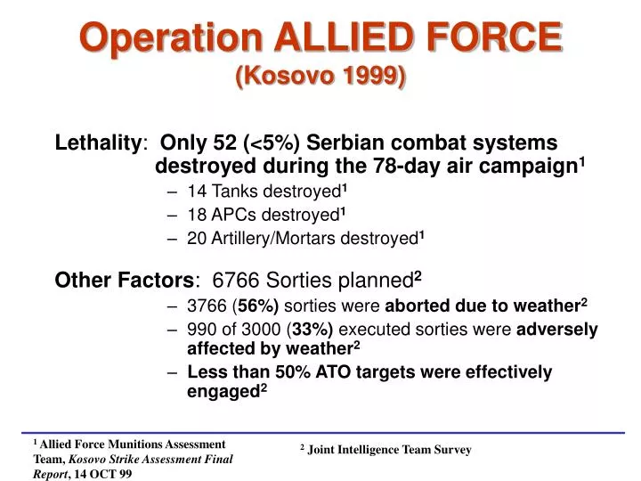 operation allied force kosovo 1999