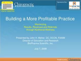 Building a More Profitable Practice