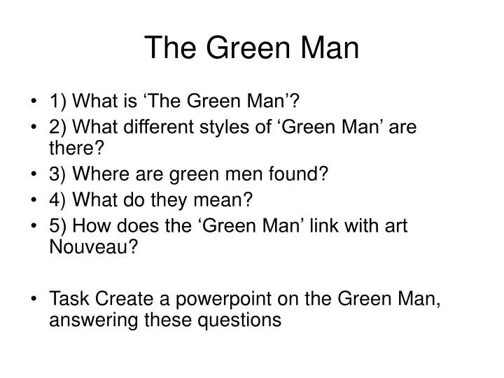 the green man