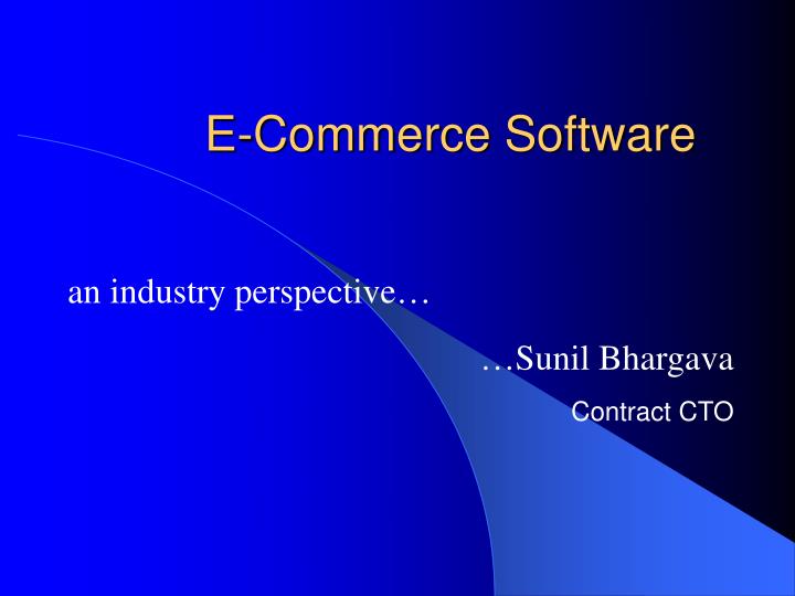 e commerce software