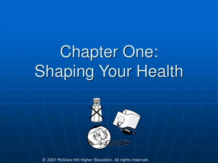 chapter one shaping your health