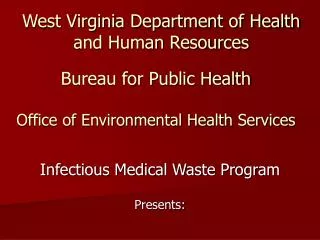 West Virginia Department of Health and Human Resources