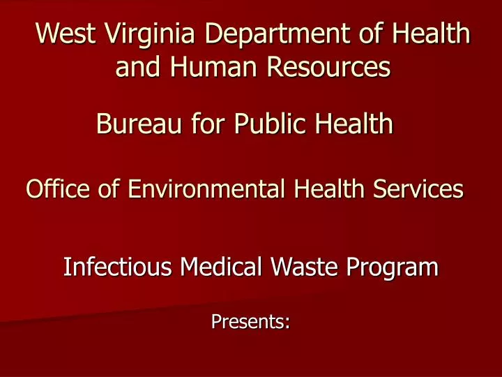 west virginia department of health and human resources
