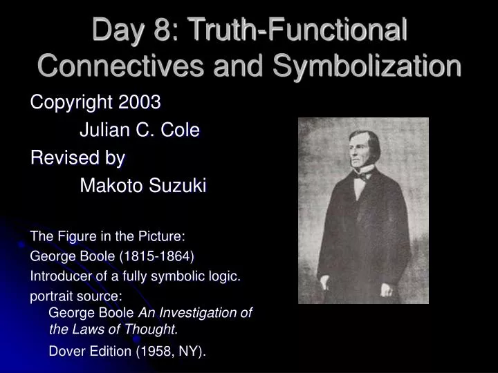 day 8 truth functional connectives and symbolization