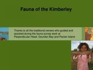 Fauna of the Kimberley