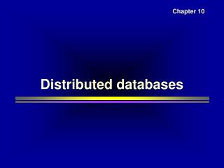 Distributed databases