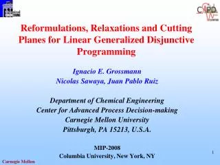 Reformulations, Relaxations and Cutting Planes for Linear Generalized Disjunctive Programming