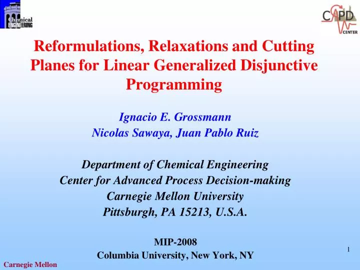 reformulations relaxations and cutting planes for linear generalized disjunctive programming