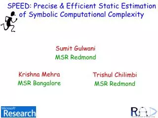 SPEED: Precise &amp; Efficient Static Estimation of Symbolic Computational Complexity