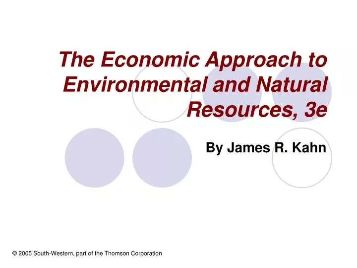 the economic approach to environmental and natural resources 3e