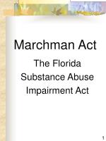 Marchman Act - slide 1