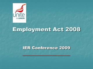 Employment Act 2008