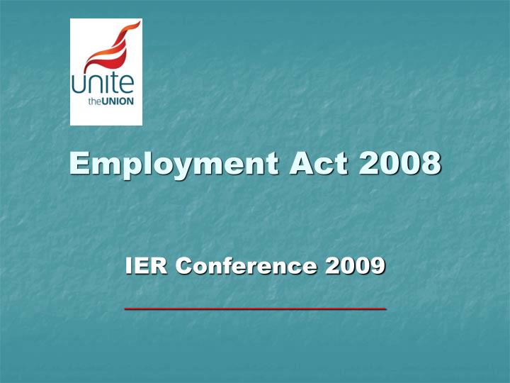 employment act 2008