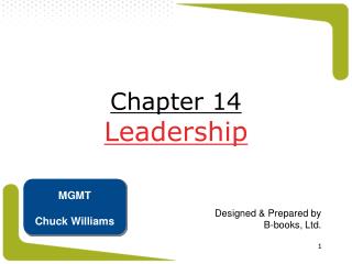 Chapter 14 Leadership