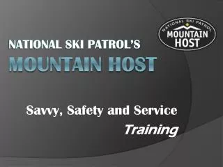 National Ski Patrol’s Mountain Host