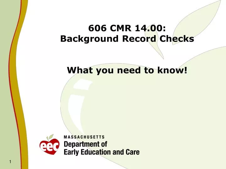 606 cmr 14 00 background record checks what you need to know