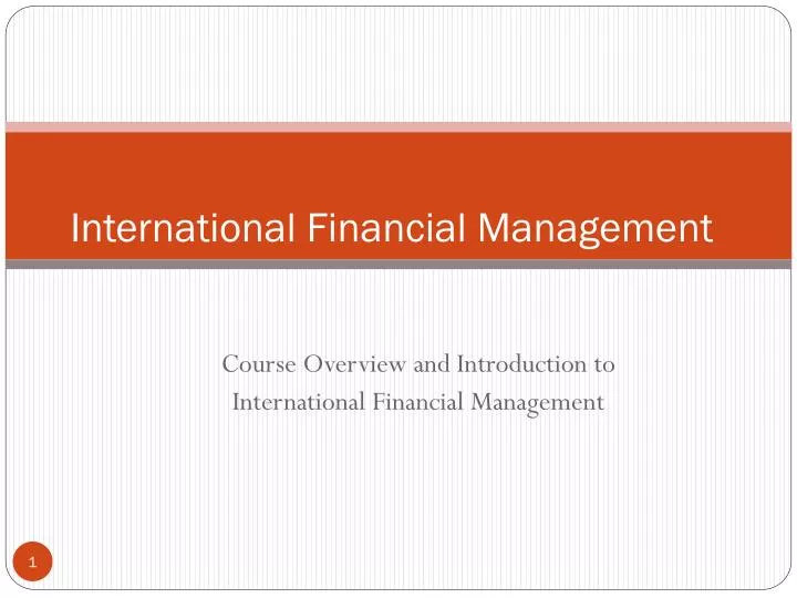 international financial management