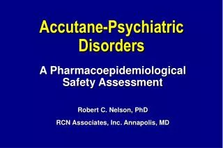 accutane psychiatric disorders