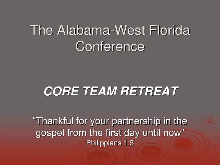 the alabama west florida conference